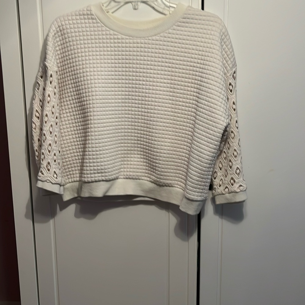 Crème crop top